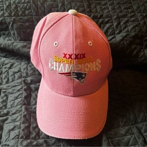 Super Bowl Champions New England Patriots Pink Baseball Cap